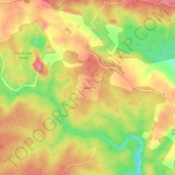 Carte topographique Taipin, altitude, relief