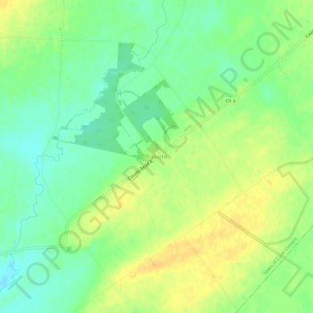 Carte topographique Rosiere, altitude, relief