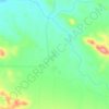 Carte topographique بک, altitude, relief