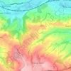 Carte topographique Whitley Lower, altitude, relief