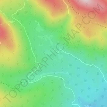 Carte topographique Upper Michigan Dam, altitude, relief