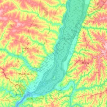 Carte topographique Solar, altitude, relief