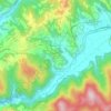 Carte topographique Collestatte, altitude, relief