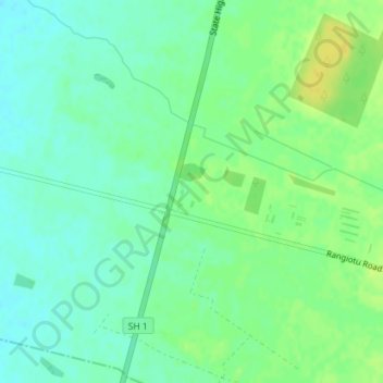 Carte topographique Himatangi, altitude, relief
