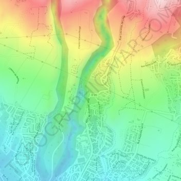 Carte topographique Roche Maigre, altitude, relief