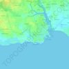 Carte topographique Kerloc'h, altitude, relief