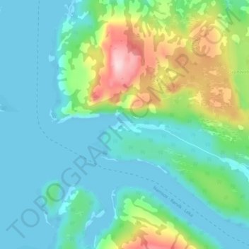 Carte topographique Kaldklauva, altitude, relief