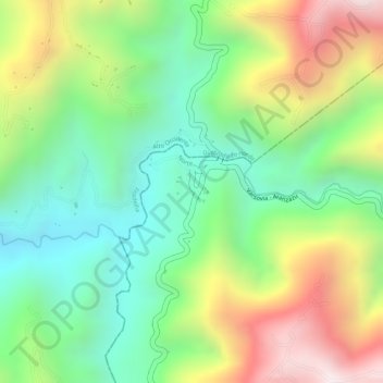 Carte topographique Varsovia, altitude, relief