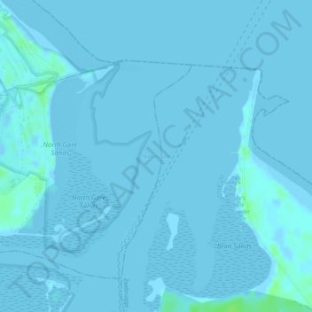 Carte topographique Teesmouth, altitude, relief
