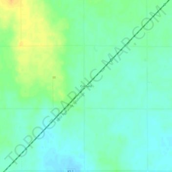 Carte topographique Crisfield, altitude, relief