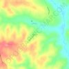 Carte topographique Blueville, altitude, relief