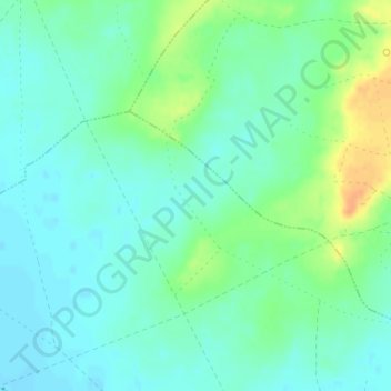 Carte topographique Rabera, altitude, relief