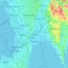 Carte topographique Pasig, altitude, relief