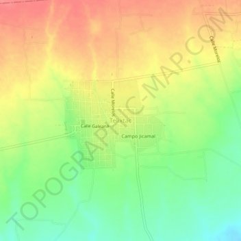 Carte topographique Telixtac, altitude, relief