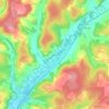 Carte topographique Preyssac, altitude, relief