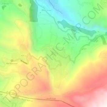 Carte topographique Douma, altitude, relief