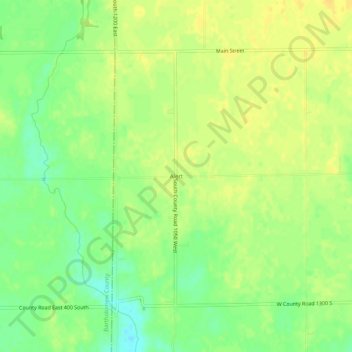 Carte topographique Alert, altitude, relief
