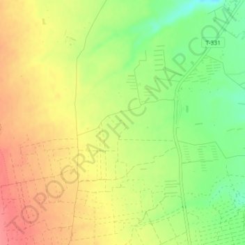 Carte topographique Pasqualet, altitude, relief