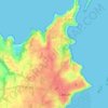 Carte topographique La Haisse, altitude, relief