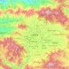 Carte topographique Katmandou, altitude, relief