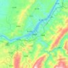 Carte topographique Fengdu, altitude, relief