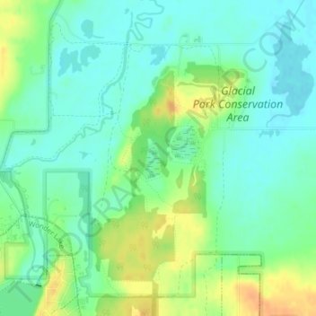 Carte topographique 6316, altitude, relief