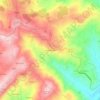 Carte topographique Renhadouro, altitude, relief
