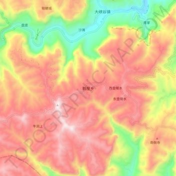 Carte topographique Ewu, altitude, relief