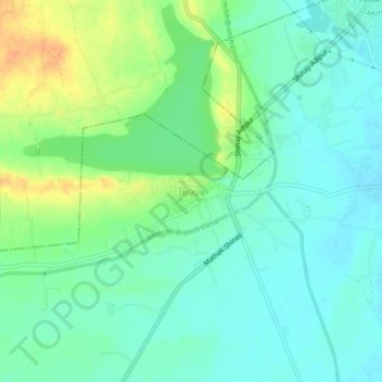Carte topographique Shinay, altitude, relief