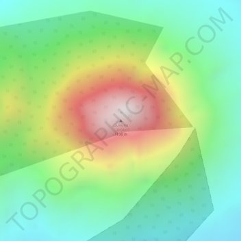 Carte topographique Jailolo, altitude, relief