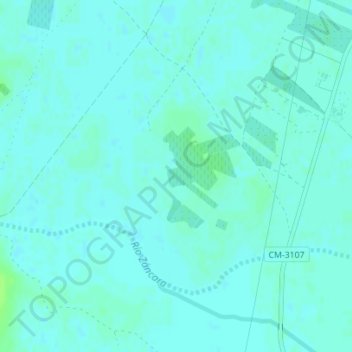 Carte topographique Cuaco, altitude, relief