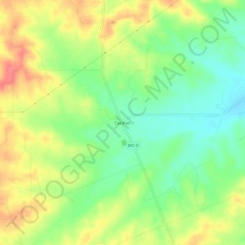 Carte topographique Calumet, altitude, relief