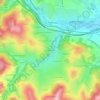 Carte topographique Les Brotteaux, altitude, relief