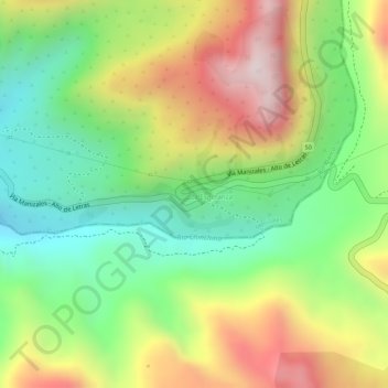 Carte topographique El 8, altitude, relief