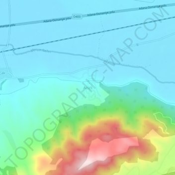 Carte topographique Azizli, altitude, relief