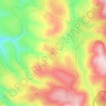 Carte topographique Rabb Et Talatine, altitude, relief