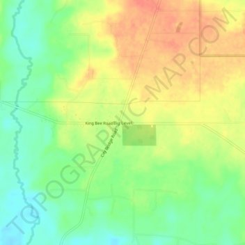 Carte topographique Big Level, altitude, relief