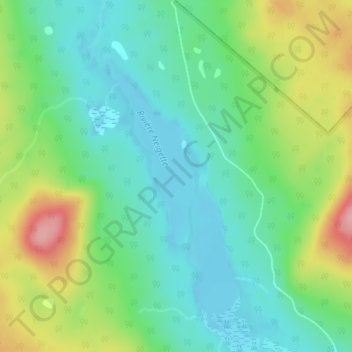 Carte topographique Petit lac Neigette, altitude, relief
