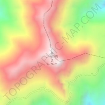 Carte topographique Daliangshan, altitude, relief
