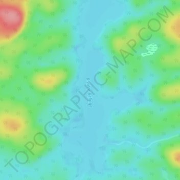 Carte topographique Lac O'Sullivan, altitude, relief