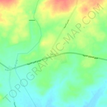 Carte topographique Kharouba, altitude, relief