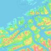 Carte topographique Aspøya, altitude, relief