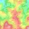 Carte topographique Gibson Corners, altitude, relief