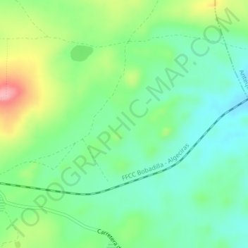 Carte topographique Los Meleros, altitude, relief