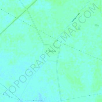 Carte topographique Chhahar, altitude, relief