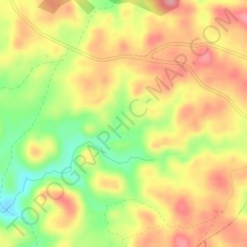 Carte topographique La Morena, altitude, relief