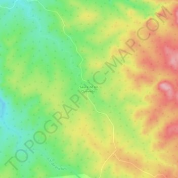 Carte topographique Sauce de los Quevedos, altitude, relief