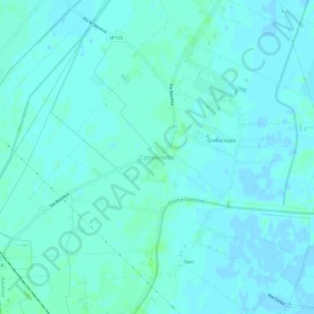 Carte topographique Conventello, altitude, relief