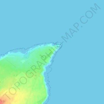 Carte topographique Tarbat Ness Lighthouse, altitude, relief