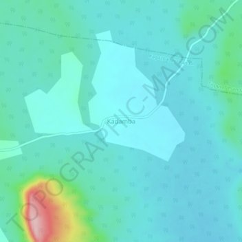 Carte topographique Kadamba, altitude, relief